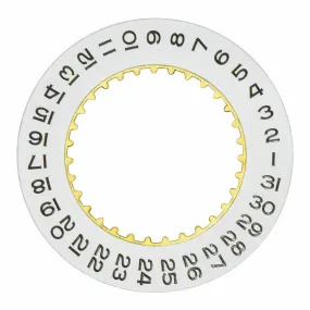 DATE DISC CALENDAR FOR 41MM ROLEX PRESIDENT DAYDATE DATEJUST 3136 3156 3187 WHITE