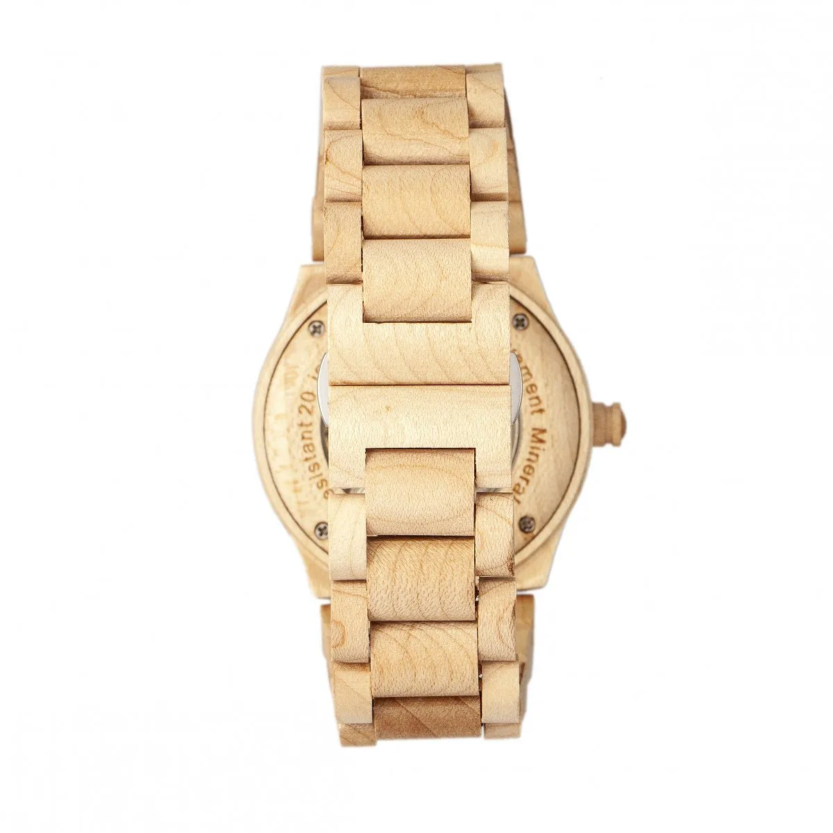 Earth Wood Grand Mesa Automatic Skeleton Bracelet Watch