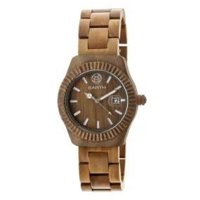 Earth Wood Pith Bracelet Watch w/Date