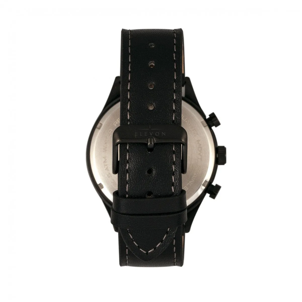 Elevon Lindbergh Leather-Band Watch w/Day/Date