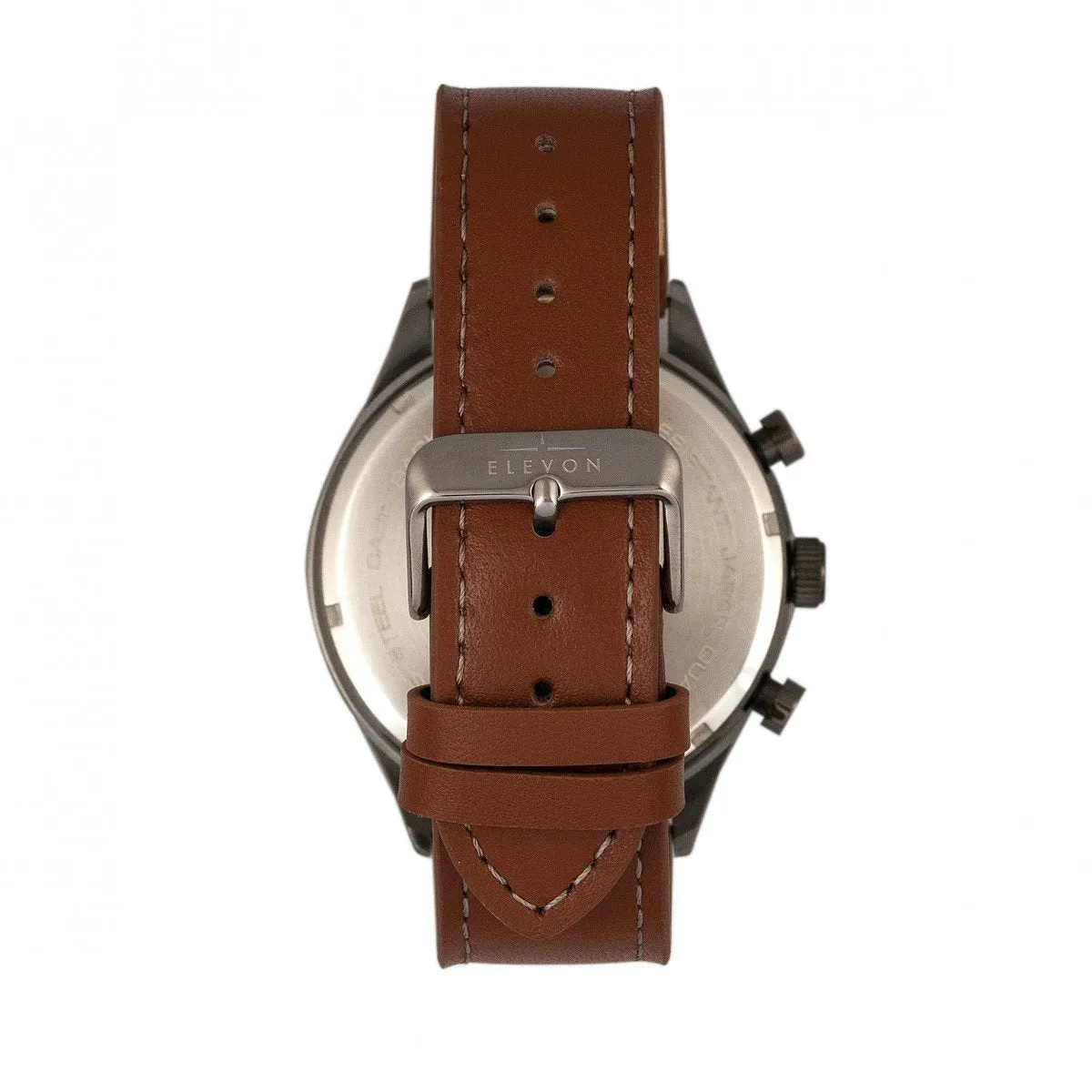 Elevon Lindbergh Leather-Band Watch w/Day/Date