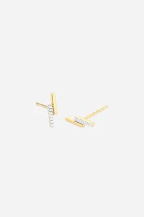 Ella Stein Duality Stud Earrings in Yellow Gold