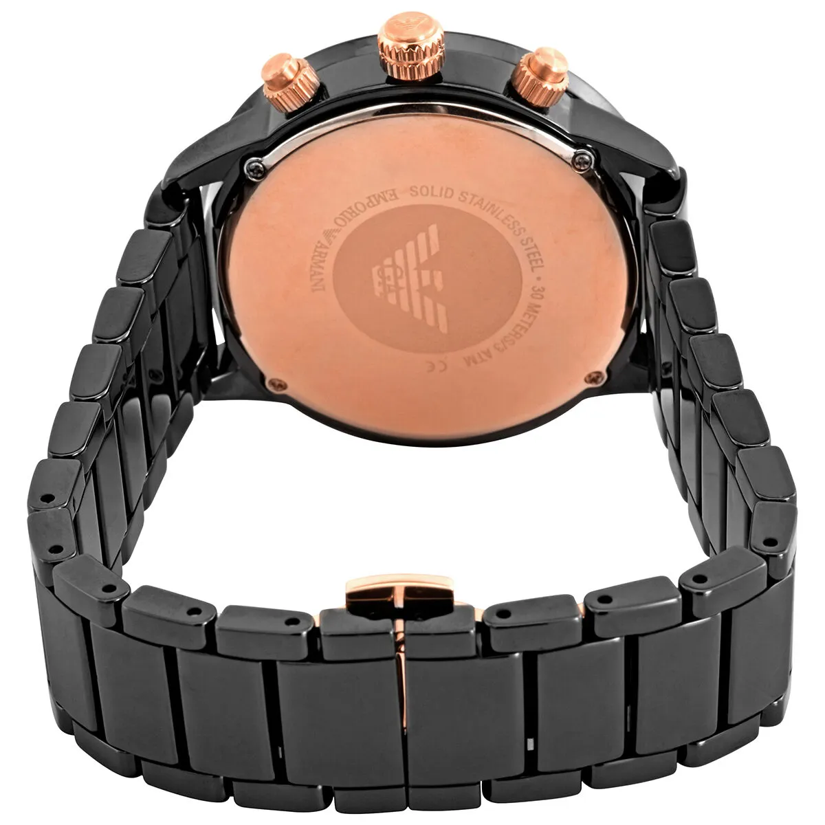 Emporio Armani Chronograph Quartz Black Dial Men's Watch AR70002