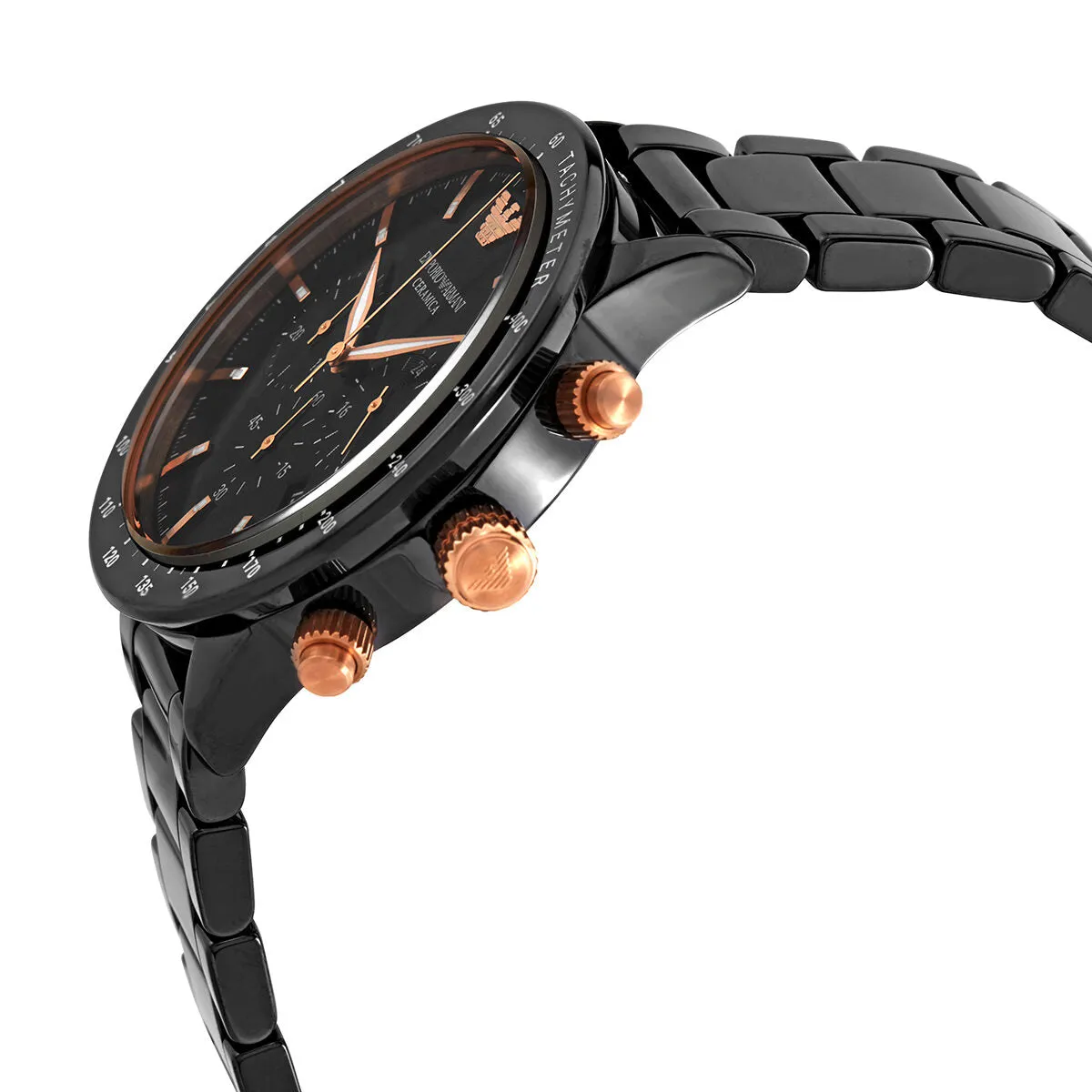 Emporio Armani Chronograph Quartz Black Dial Men's Watch AR70002