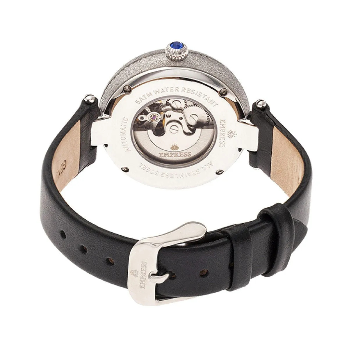 Empress Louise Automatic MOP Leather-Band Watch