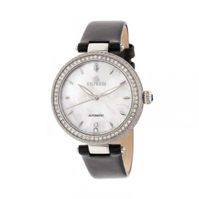 Empress Louise Automatic MOP Leather-Band Watch