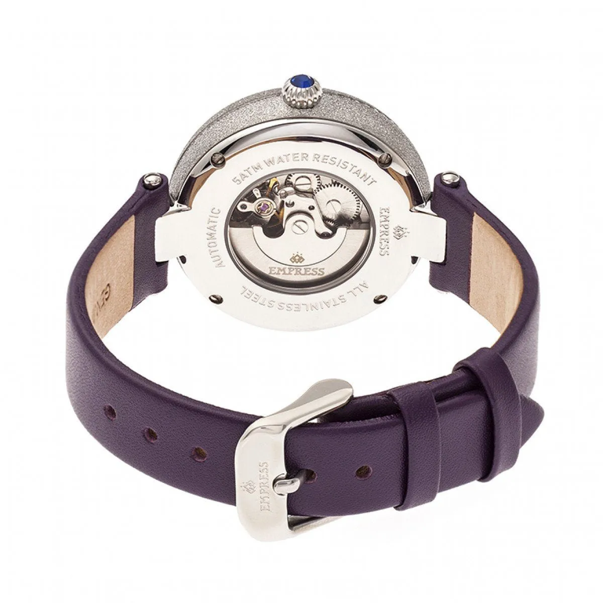 Empress Louise Automatic MOP Leather-Band Watch