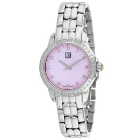 ESQ Women's Luxe Pink Dial Watch - 7101251