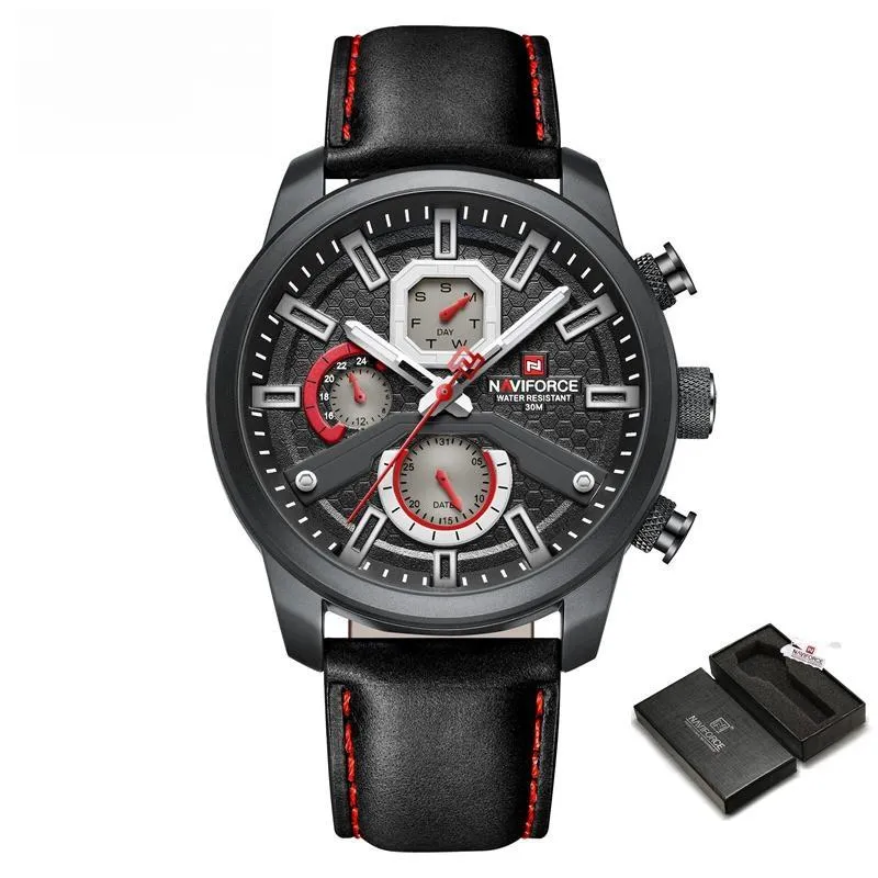 Fashion NAVIFORCE Mens Watches Top Brand Luxury Military Quartz Watch