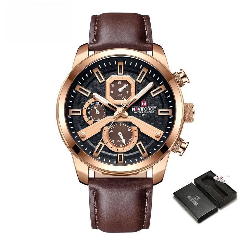 Fashion NAVIFORCE Mens Watches Top Brand Luxury Military Quartz Watch