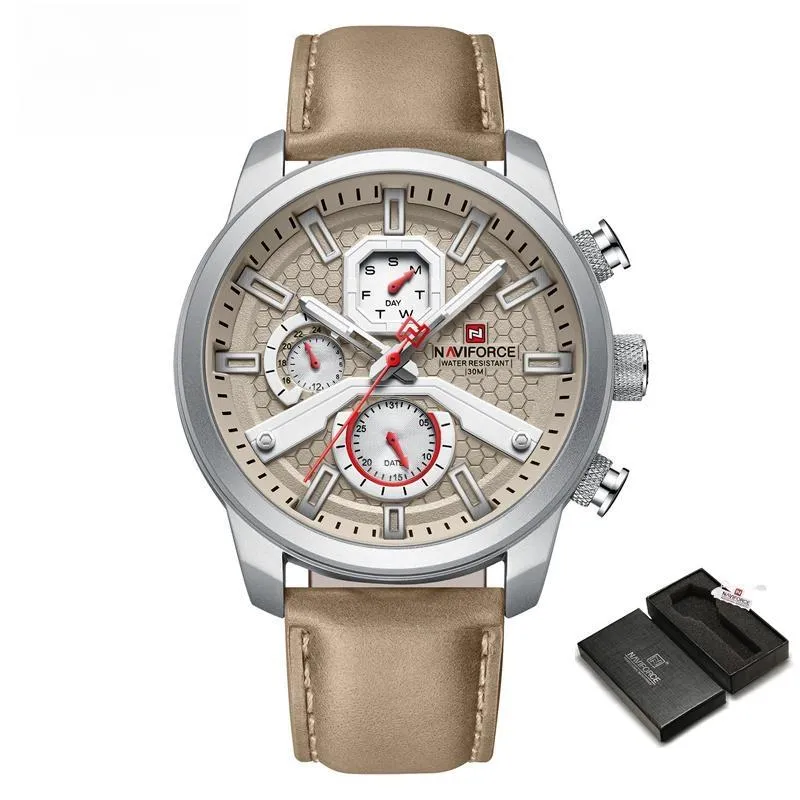 Fashion NAVIFORCE Mens Watches Top Brand Luxury Military Quartz Watch