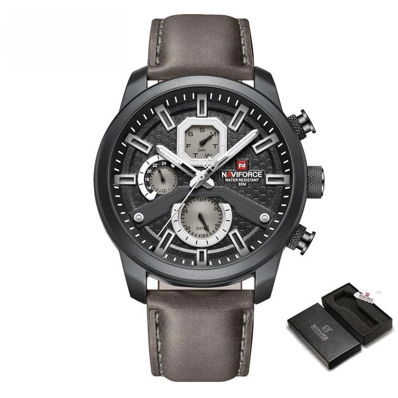 Fashion NAVIFORCE Mens Watches Top Brand Luxury Military Quartz Watch