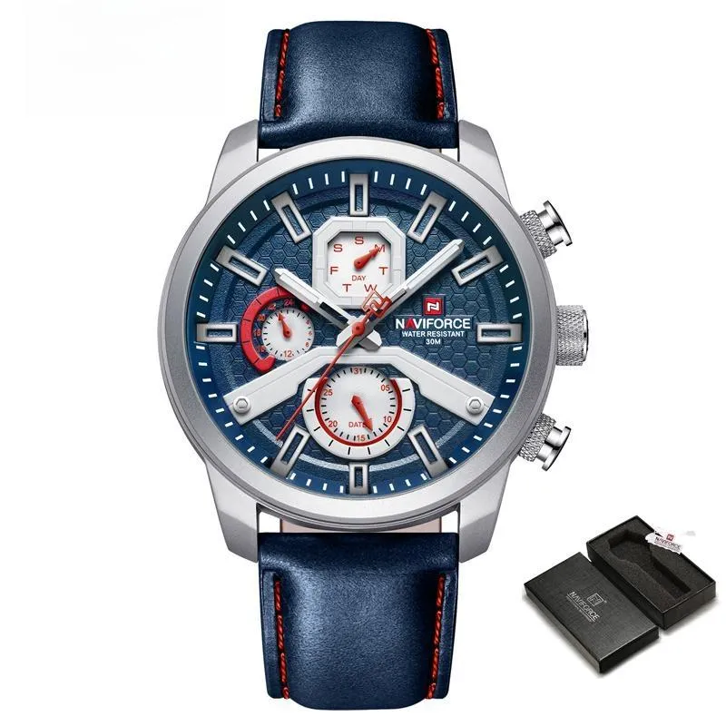 Fashion NAVIFORCE Mens Watches Top Brand Luxury Military Quartz Watch