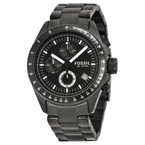 Fossil Chronograph Black Ion-plated Men's Watch CH2601