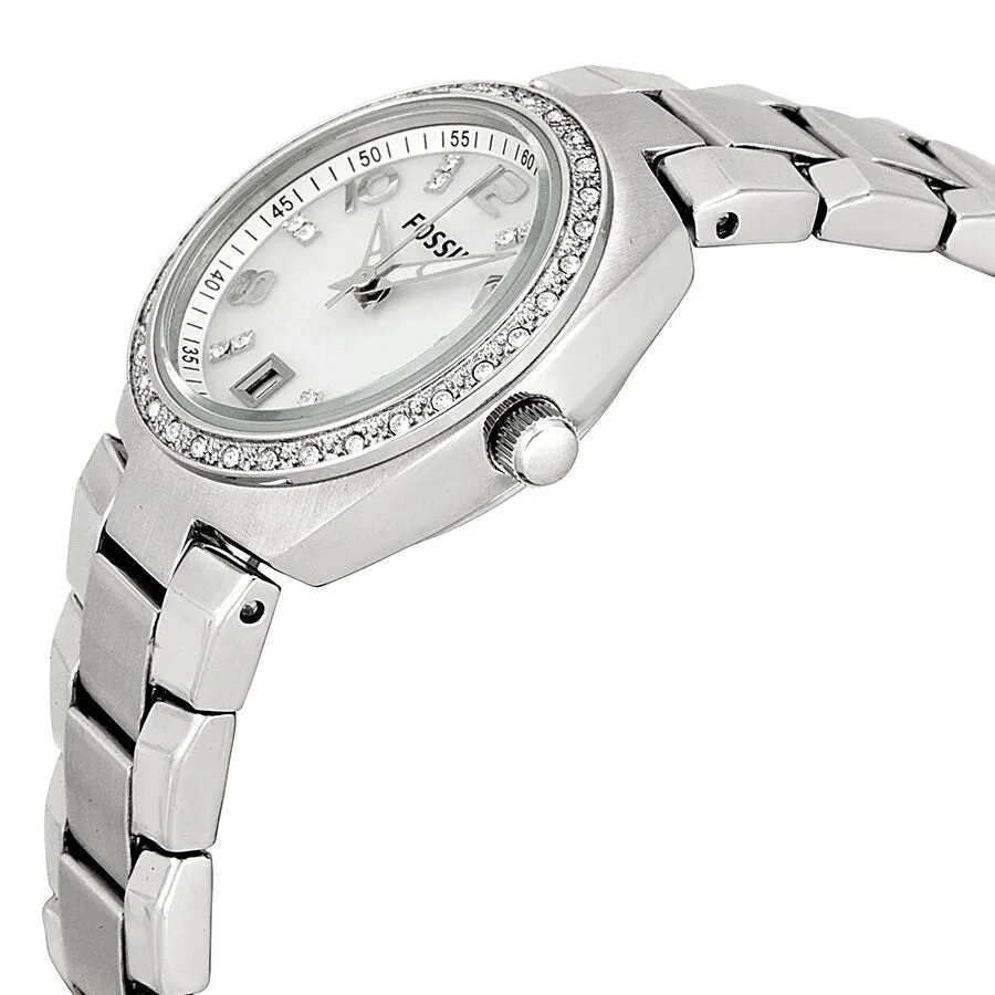 Fossil Glitz Mother of Pearl Analog Dial Ladies Watch AM4141
