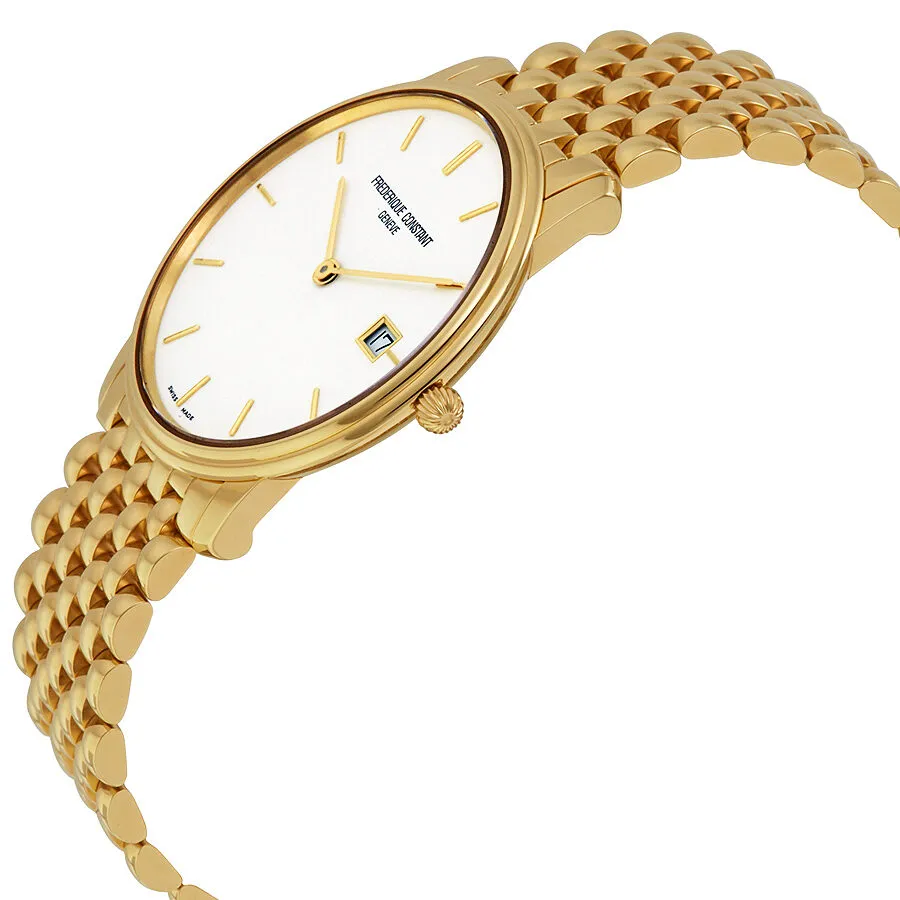 Frederique Constant Slim Line White Dial Men's Watch FC-220SW4S5B