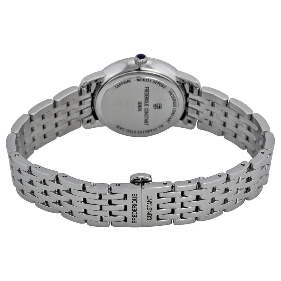 Frederique Constant Slimline Moonphase Mother of Pearl Diamond Dial Ladies Watch FC-206MPWD1SD6B