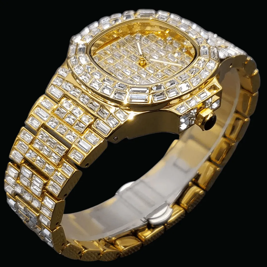 Fully Lab Diamond Iced Out Diamond Watch