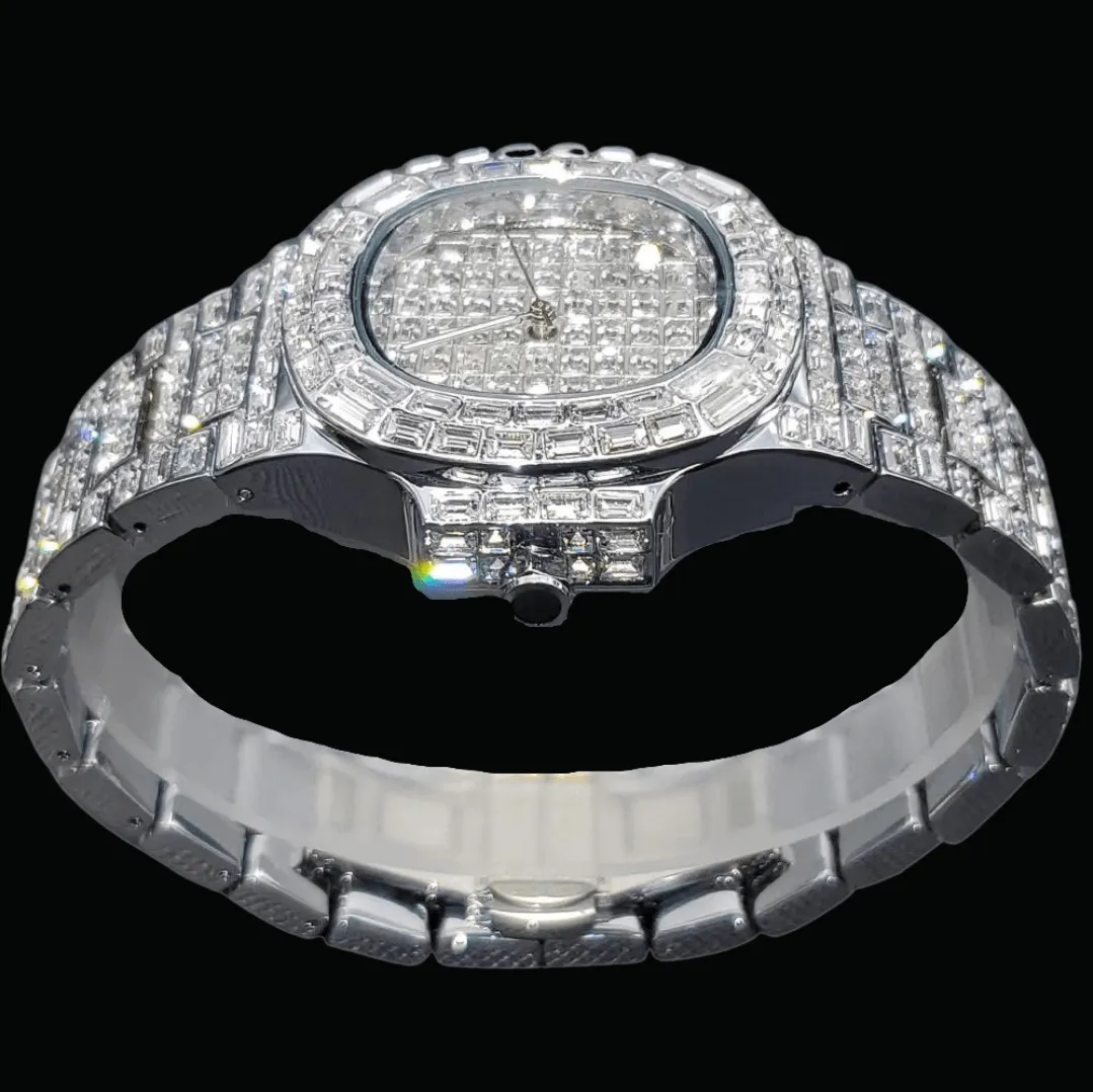 Fully Lab Diamond Iced Out Diamond Watch