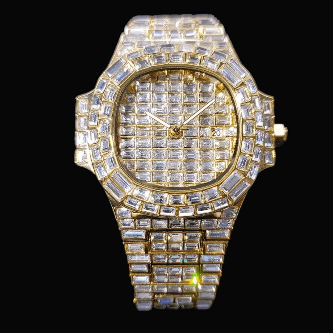 Fully Lab Diamond Iced Out Diamond Watch