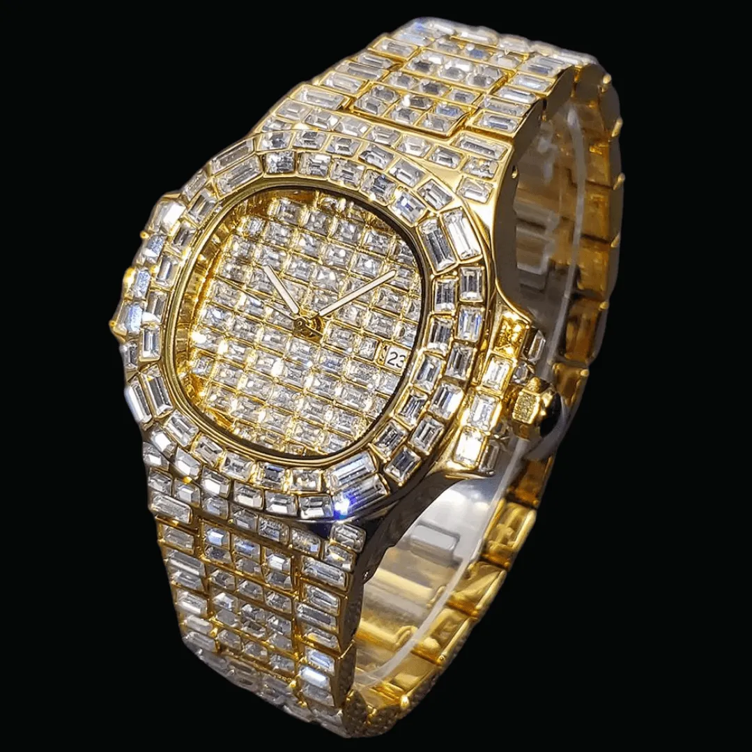 Fully Lab Diamond Iced Out Diamond Watch