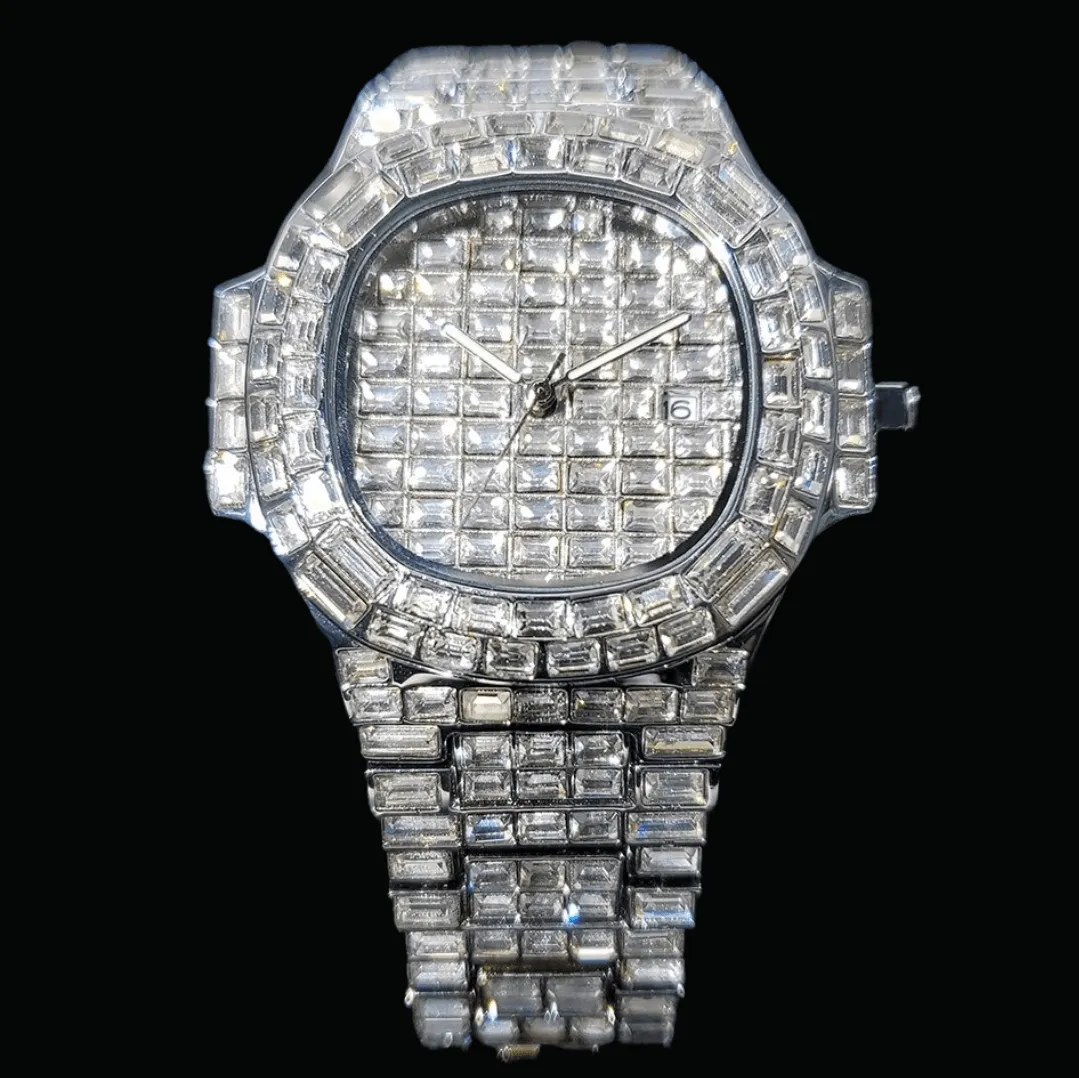 Fully Lab Diamond Iced Out Diamond Watch