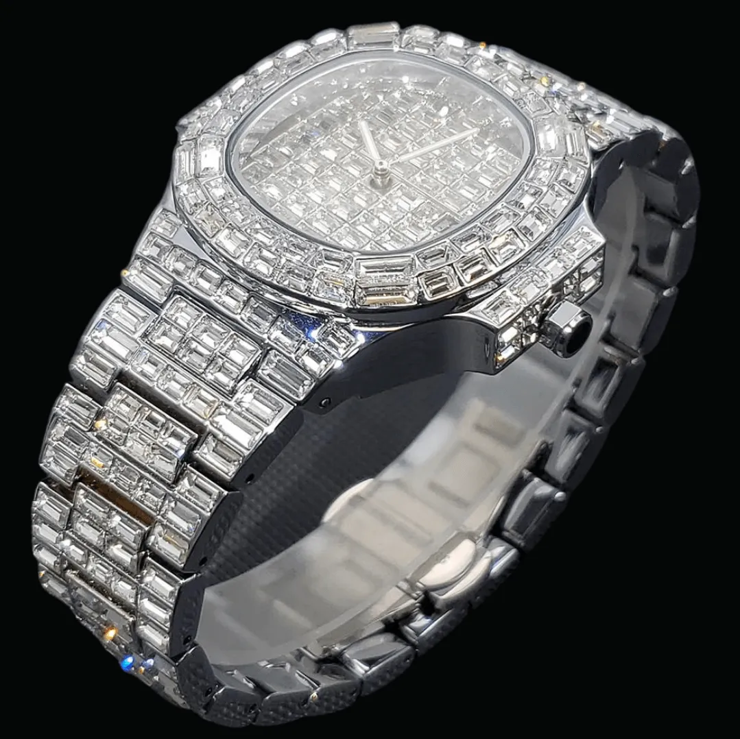 Fully Lab Diamond Iced Out Diamond Watch