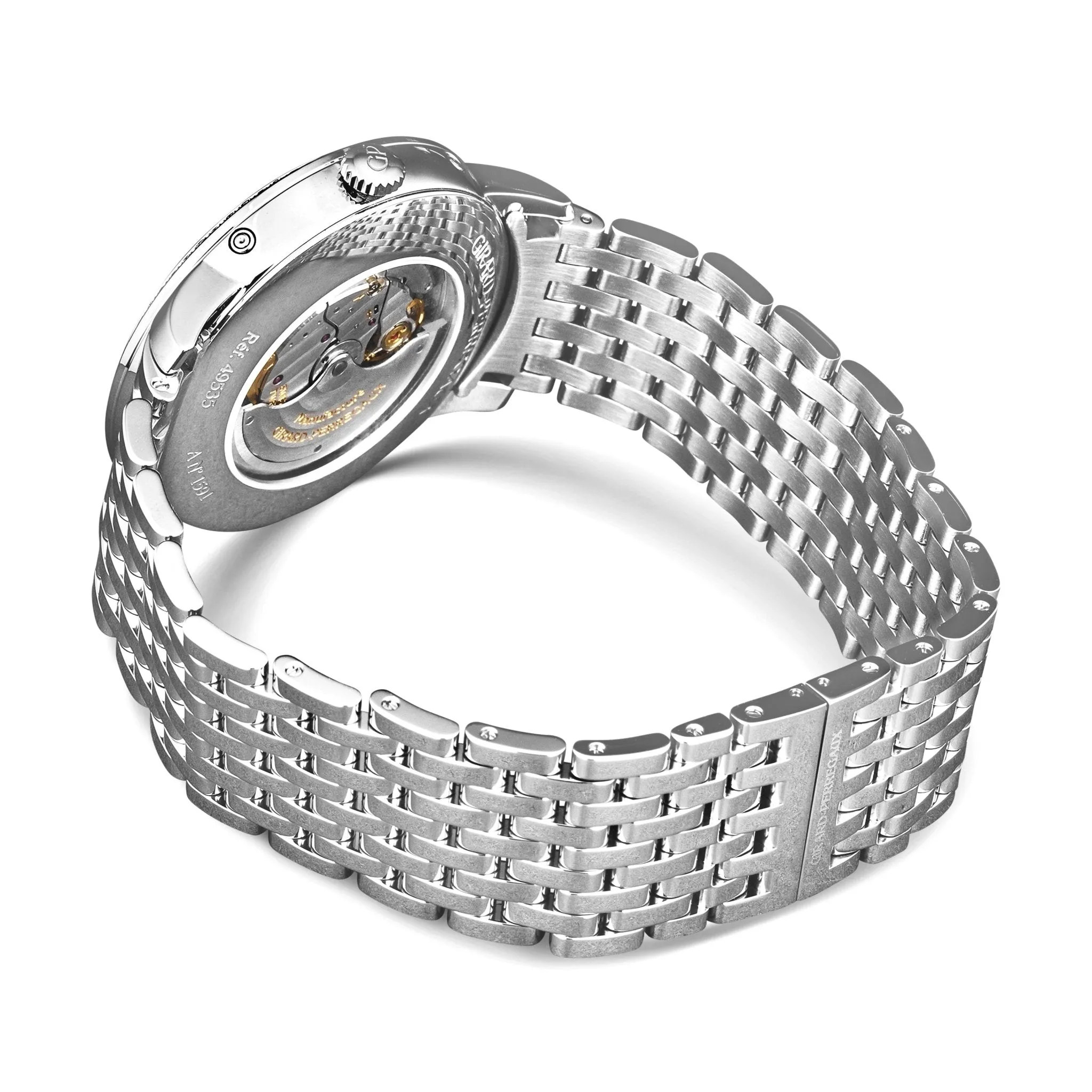 Girard-Perregaux 1966 Full Calendar Diamond Stainless Steel Automatic Ladies Watch 49535D11A131-11A