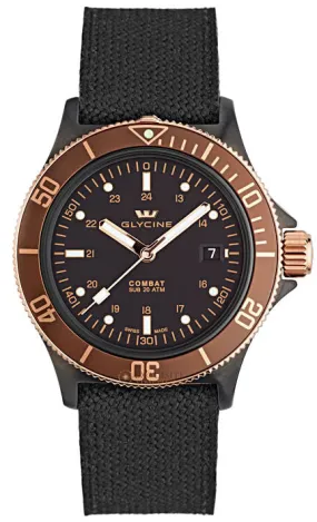 Glycine Watch Combat SUB Golden Eye D