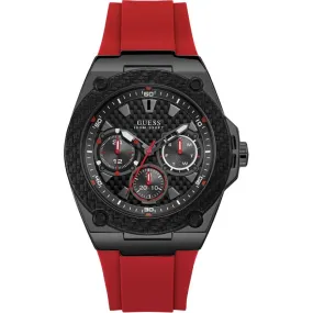 Guess Legacy Red Silicone Band Men's Watch W1049G6
