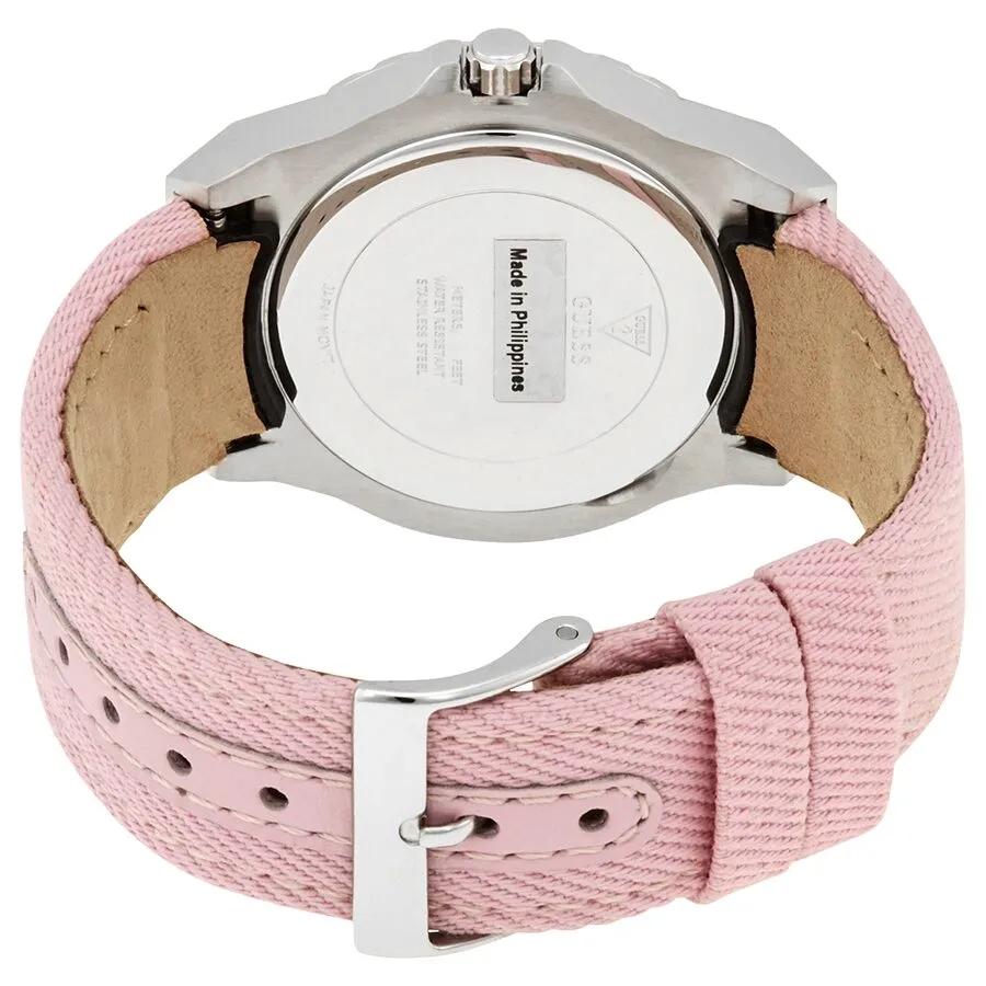 Guess Limelight Quartz Crystal Pink Dial Ladies Watch W0775L15