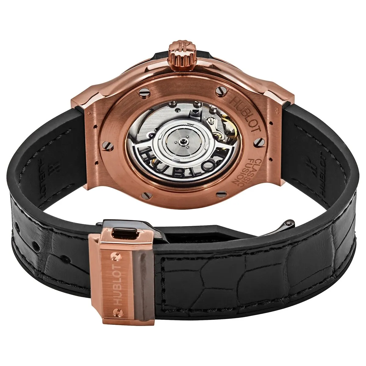 Hublot Classic Fusion Mat 18kt Rose Gold Black Dial Automatic Men's Watch 565.OX.1181.LR