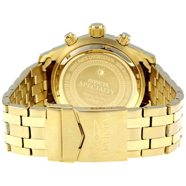 Invicta II Gold Tone Chronograph Tachymeter Men's Watch 0623