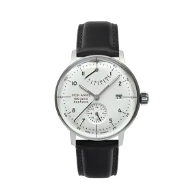 IRON ANNIE AUTOMATIC WATCH WITH POWER RESERVE INDICATOR AND LEATHER STRAP