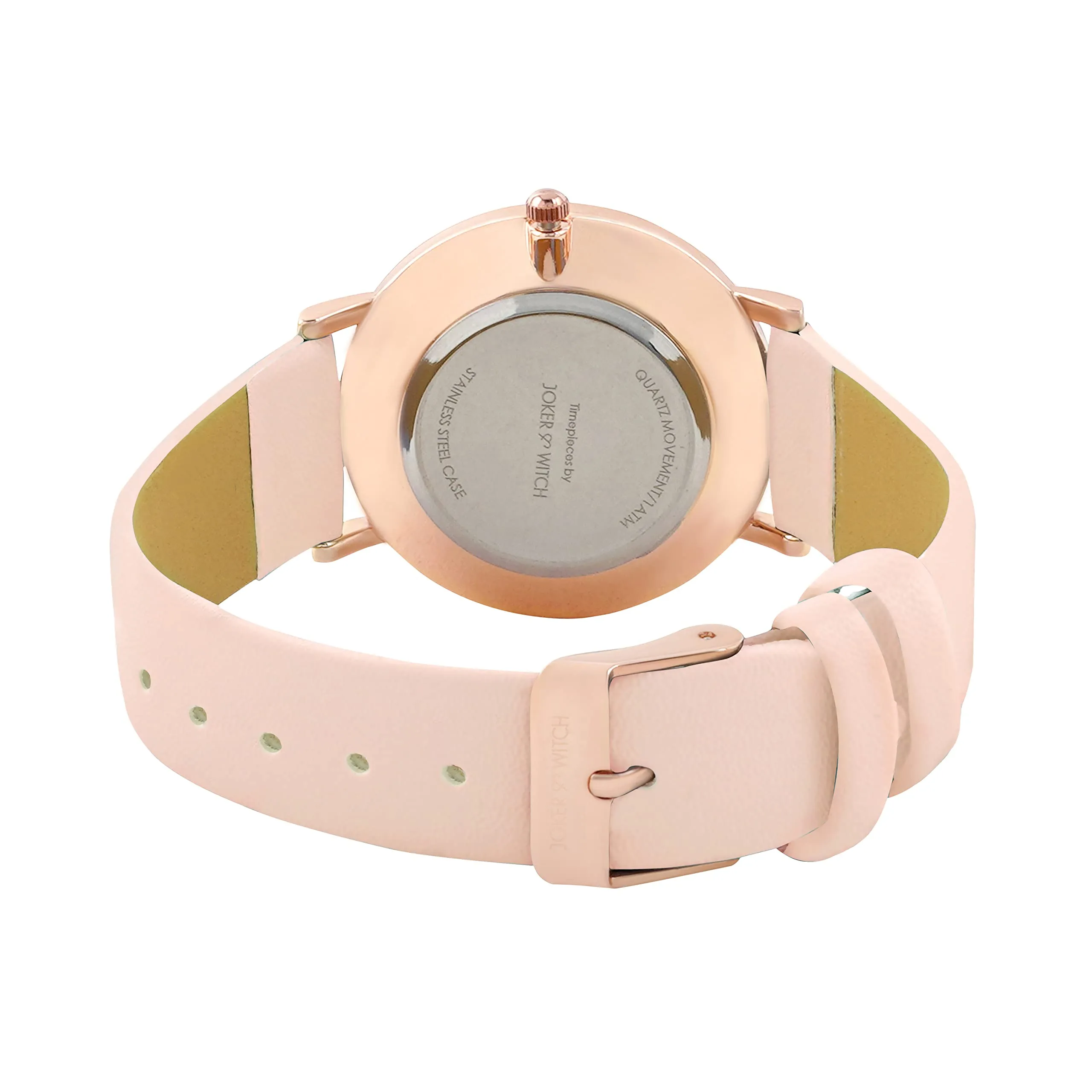 Joker & Witch Rosaline Pink PU Strap Watch