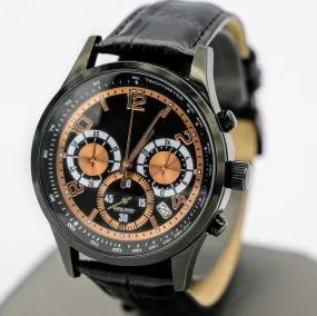 JORG GRAY Signature Chronograph Wristwatch Tachymeter Anti-Reflective Watch