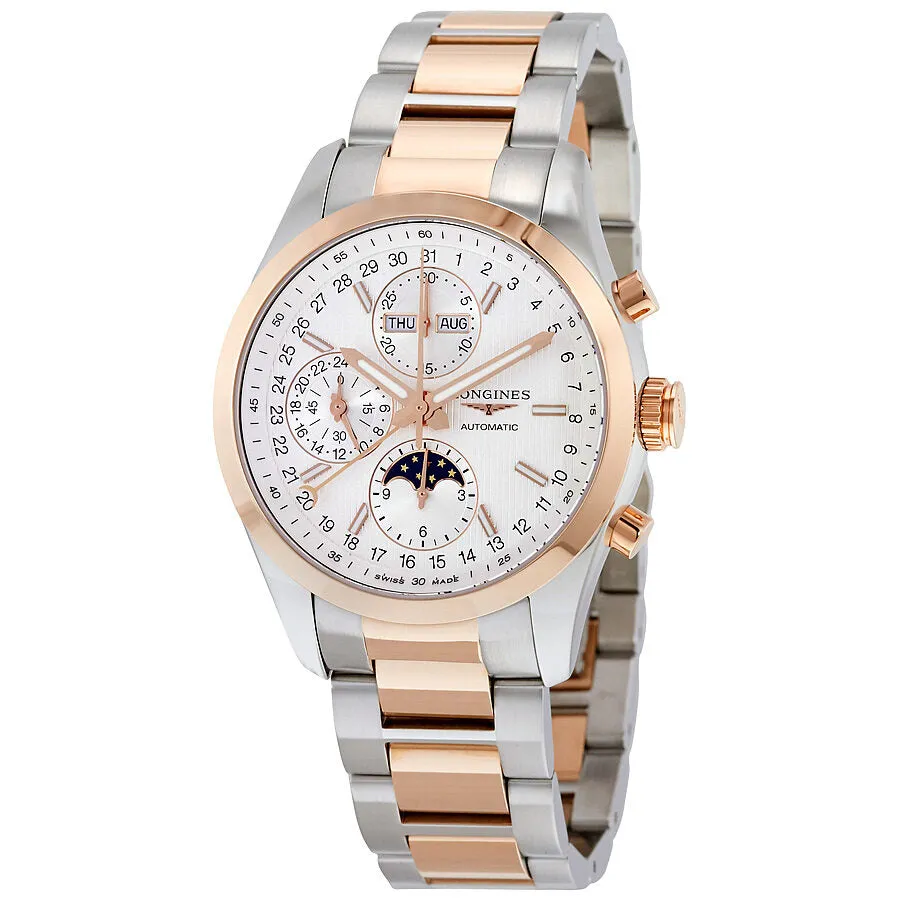 Longines Classic Conquest Chronograph Silver Dial Men's Watch L27985727 l2.798.5.72.7