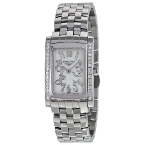 Longines Dolce Vita Mother of Pearl Diamond Dial Stainless Steel Ladies Watch L5.502.0.97.6