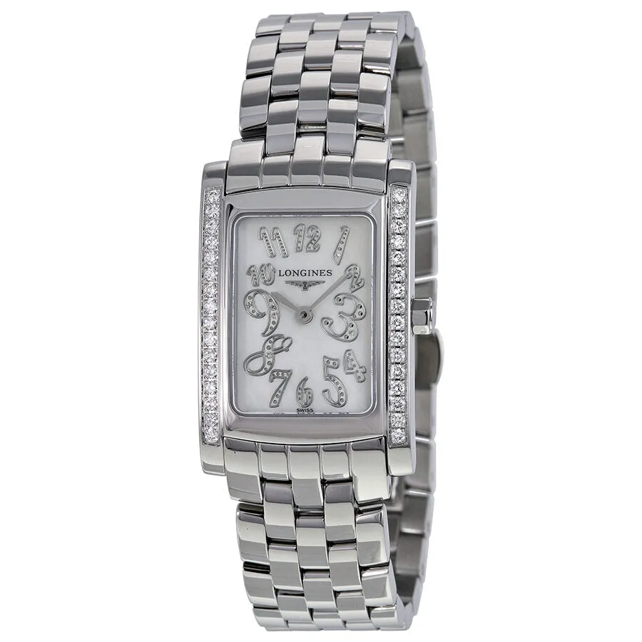 Longines Dolce Vita Mother of Pearl Diamond Dial Stainless Steel Ladies Watch L5.502.0.97.6