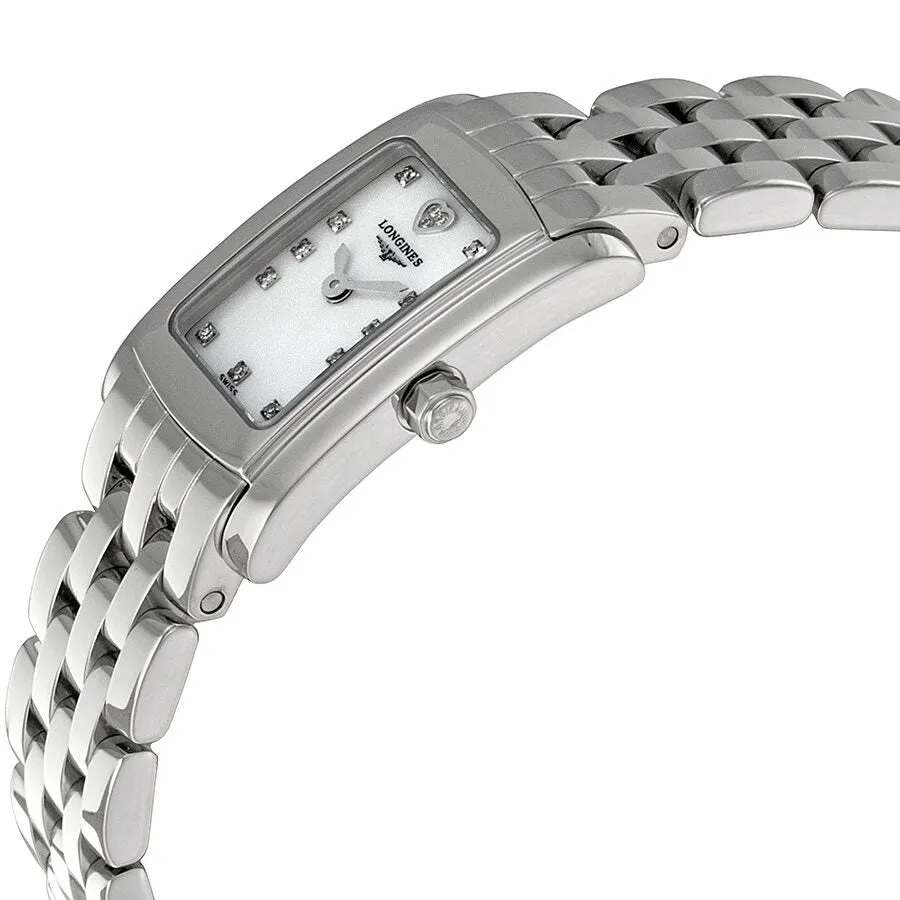 Longines DolceVita Mini White Mother of Pearl Dial Ladies Watch L5.158.4.94.6
