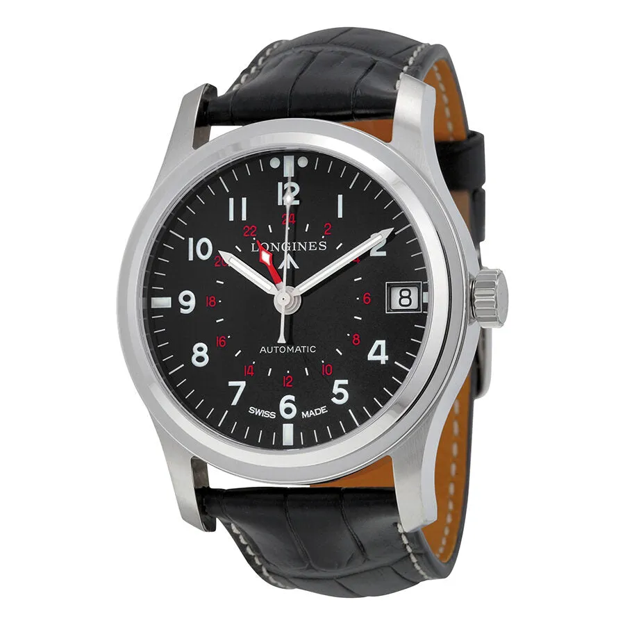 Longines Heritage Avigation Automatic Black Dial Black Leather Men's Watch L28314532