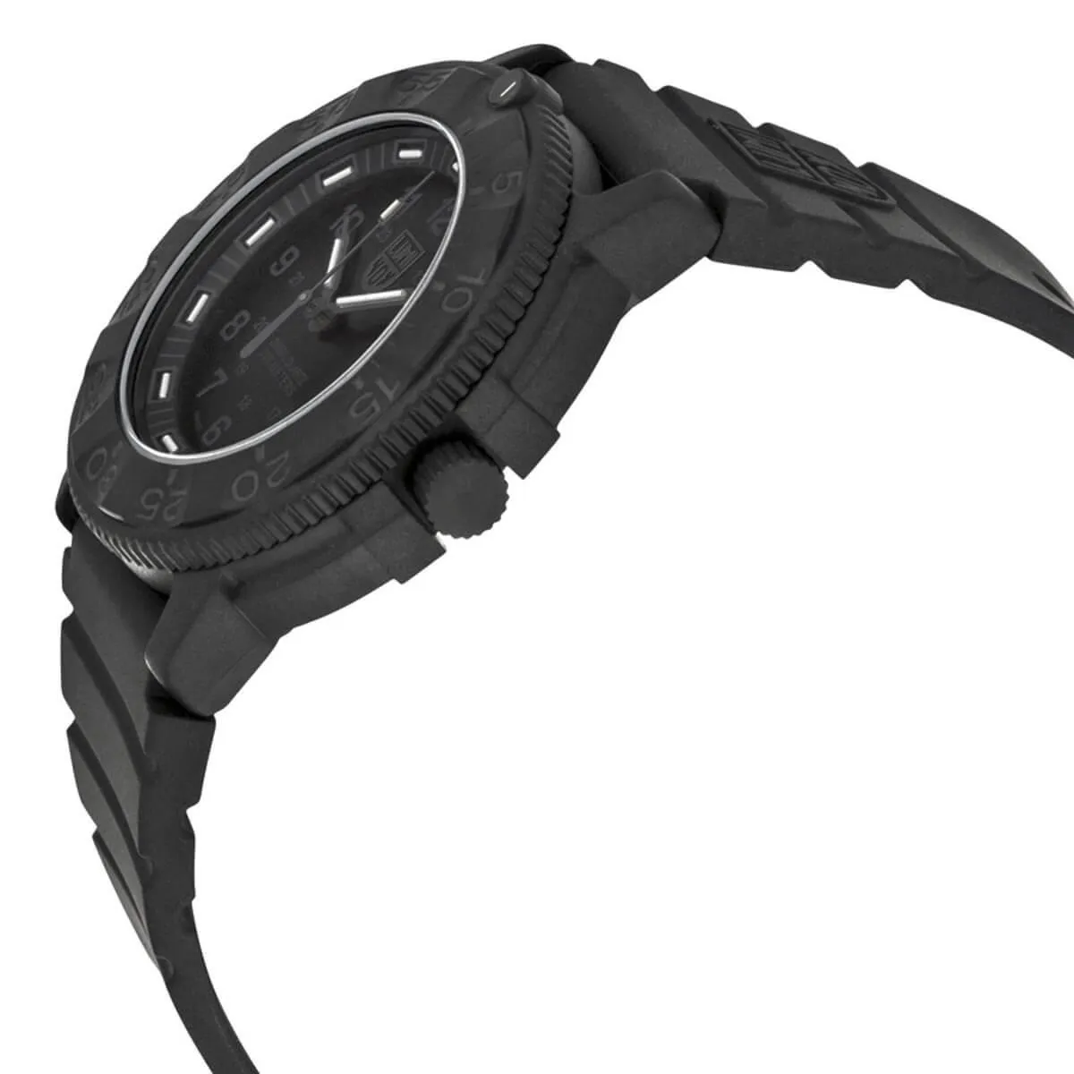 Luminox Men's Black Strap Watch - Blackout Navy Seal Black Dial Dive | 3001.BO
