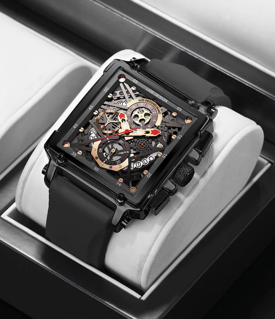 Luxury Waterproof Quartz Square Wrist Watches
