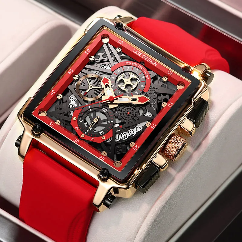 Luxury Waterproof Quartz Square Wrist Watches