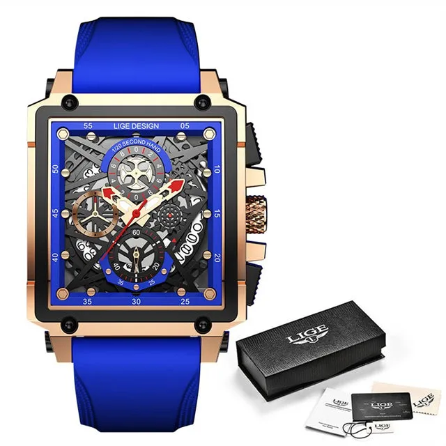 Luxury Waterproof Quartz Square Wrist Watches