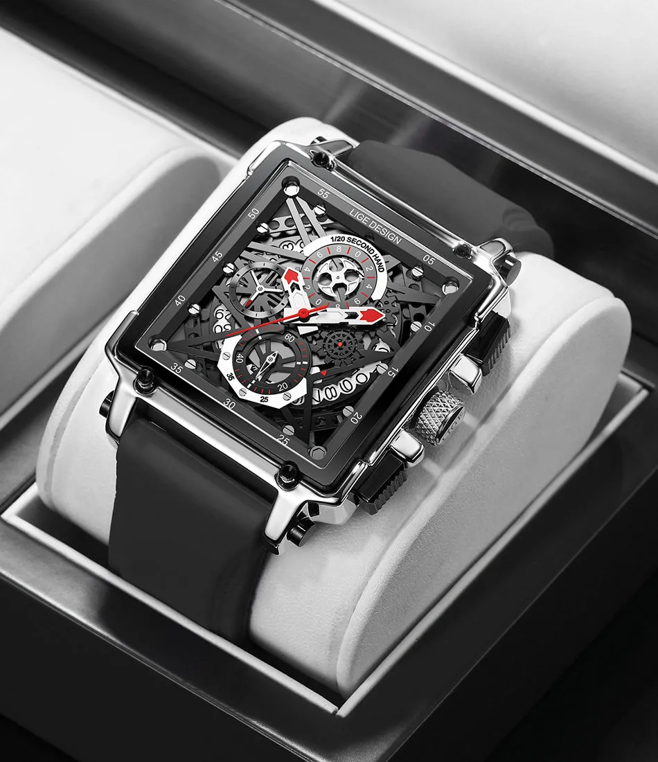Luxury Waterproof Quartz Square Wrist Watches
