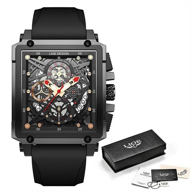 Luxury Waterproof Quartz Square Wrist Watches