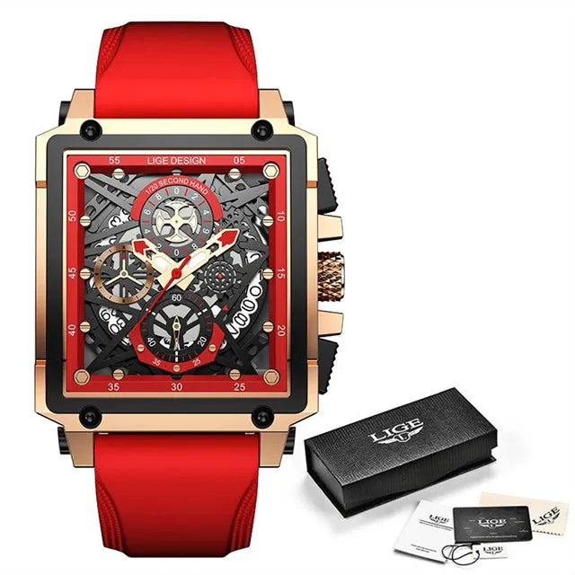 Luxury Waterproof Quartz Square Wrist Watches