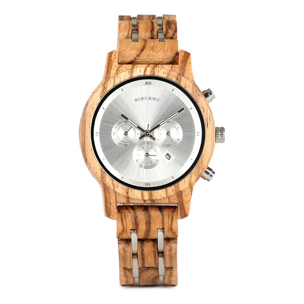 Man Watch Luxury Men&#39;s Men Watches For Men Quartz Wristwatches Luminous Wood  Male Watch Chronograph Orologio Uomo Timepieces