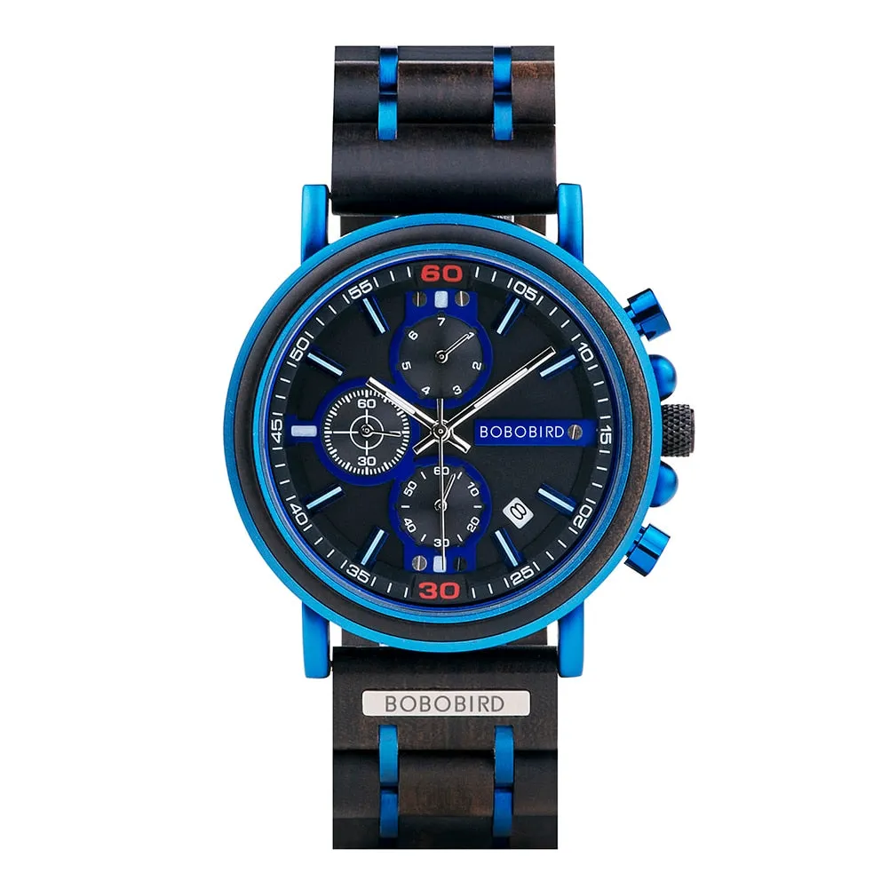 Man Watch Luxury Men&#39;s Men Watches For Men Quartz Wristwatches Luminous Wood  Male Watch Chronograph Orologio Uomo Timepieces